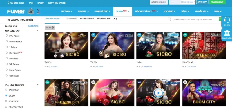 Hướng dẫn anh em các bước đăng ký tham gia casino tại nhà cái Fun 88